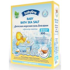 Соль Babyline морская успокаивающая Nature, с рождения, 500 г