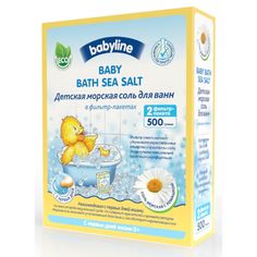 Соль Babyline морская с ромашкой Nature, с рождения, 500 г