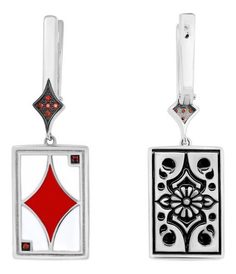 Серебряные серьги Kabarovsky