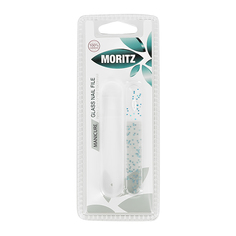 Пилка для ногтей MORITZ стеклянная в чехле shine 9 см