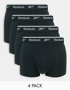 Набор из 4 пар боксеров-брифов Reebok-Черный цвет