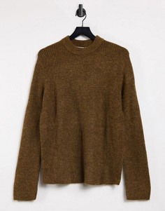 Свитер приглушенного коричневого цвета Weekday Mino-Коричневый