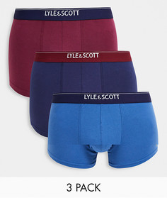 Набор из 3 белых трусов Lyle & Scott-Белый