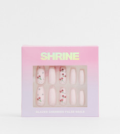 Накладные ногти Shrine X ASOS Exclusive – Glazed Cherry-Многоцветный
