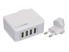 Зарядное устройство Ldnio A4403 4xUSB 4.4A 22W White