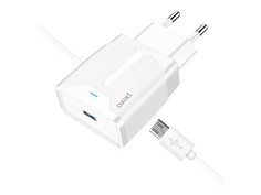 Зарядное устройство Pero TC04 1xUSB 2.1A + кабель MicroUSB White TC04W2AMU ПЕРО