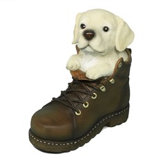 Фигурка Top Art Studio Лабрадор Тео в ботинке 17,5х16,5 см Топ арт студио