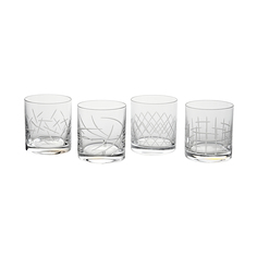 Набор низких стаканов Bohemia Glass Арлекино 4 шт