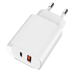 Сетевое зарядное устройство TFN x2 USB+Type C QC+PD 20W белый x2 USB+Type C QC+PD 20W белый