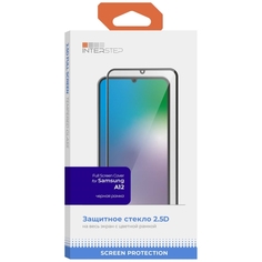 Защитное стекло для Samsung InterStep Full Screen Cover Samsung A12 Черная рамка Full Screen Cover Samsung A12 Черная рамка