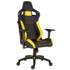 Кресло компьютерное игровое Corsair GamingT1 Race 2018 Black/Yellow (CF-9010015-WW)