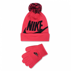 Детский набор: шапка и перчатки Шапка и перчатки Swoosh Pom Beanie Set Nike