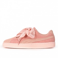 Женские кроссовки Suede Heart Pebble Peach Beige Pearl Puma