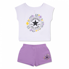 Детский костюм Flounce Short & Tee Set Converse
