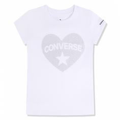 Детская футболка Faux Sequin Heart Tee Converse