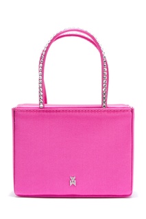 Розовая сумка из сатина и кожи Super Amini Gilda Amina Muaddi
