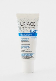 Крем для лица Uriage Барьедерм SPF50+ цика-крем с медью и цинком, 40 мл