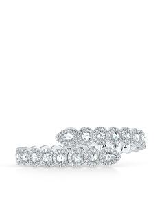 David Morris золотой браслет Rose Cut White Diamond Flexi 2/3