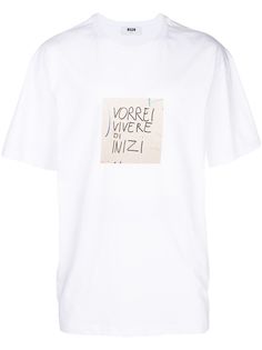 MSGM print T-shirt