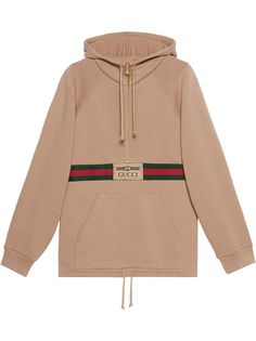 Gucci худи с отделкой Web