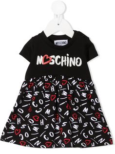 Moschino Kids платье миди с логотипом