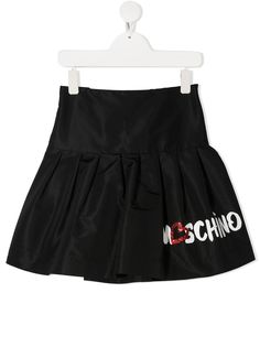 Moschino Kids юбка мини с логотипом