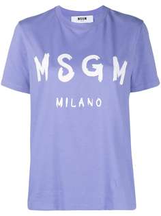 MSGM футболка с логотипом