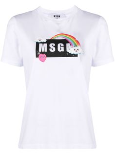 MSGM футболка с логотипом