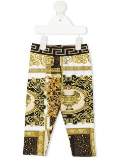 Versace Kids брюки с принтом Barocco