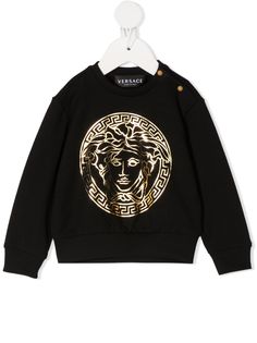 Versace Kids толстовка с принтом Medusa