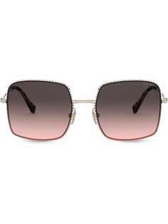 Miu Miu Eyewear солнцезащитные очки в квадратной оправе