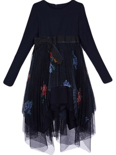 Lapin House платье из тюля с цветочным принтом