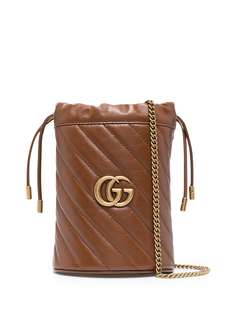Gucci сумка-ведро GG Marmont размера мини
