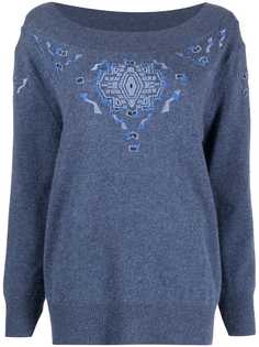 Ermanno Scervino кашемировый джемпер с вышивкой