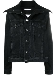 Helmut Lang джинсовая куртка с косым воротником