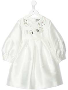 Il Gufo платье с пышными рукавами и вышивкой