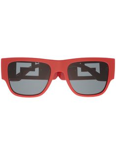Versace Eyewear солнцезащитные очки в квадратной оправе с декором Greca