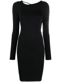 Helmut Lang платье с V-образным вырезом на спине