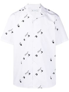 Off-White рубашка с логотипом