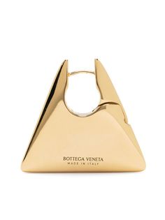 Bottega Veneta треугольные серьги-кольца