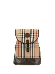 Burberry Pre-Owned рюкзак с кулиской в клетку Nova Check