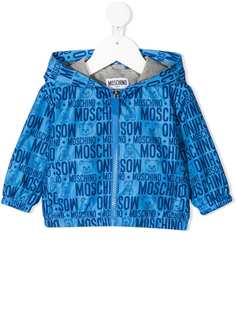 Moschino Kids бомбер с монограммой