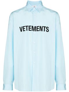 VETEMENTS рубашка с логотипом