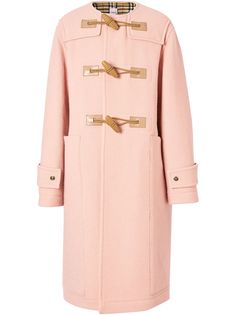 Burberry Vintage Check-lined wool duffle coat