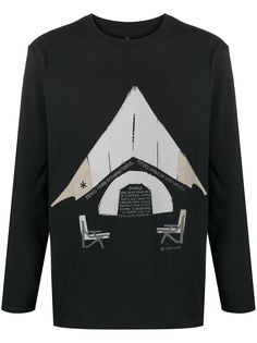 Snow Peak топ с длинными рукавами и графичным принтом