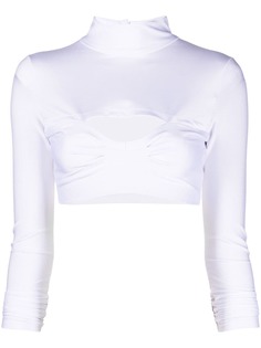 Atu Body Couture укороченный топ с высоким воротником