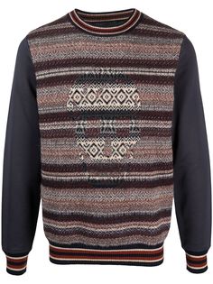 Alexander McQueen джемпер в полоску с декором Skull