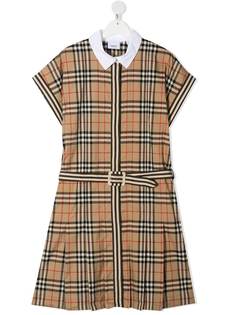 Burberry Kids платье в клетку Vintage Check