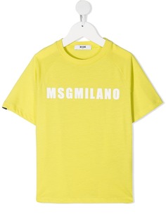 MSGM Kids футболка Milano с логотипом
