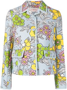 Tory Burch пиджак с цветочным принтом